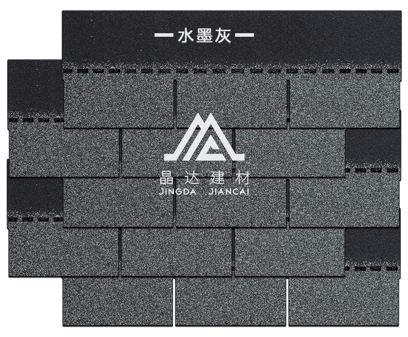 標(biāo)準(zhǔn)單層水墨灰瀝青瓦組合效果 標(biāo)準(zhǔn)單層水墨灰瀝青瓦組合效果